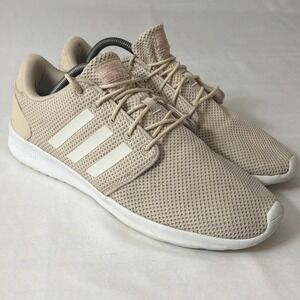 Adidas Womens EE8085 Ivory Cloudfoam QT Racer Sneakers 12 Running Shoes Gym Shoe